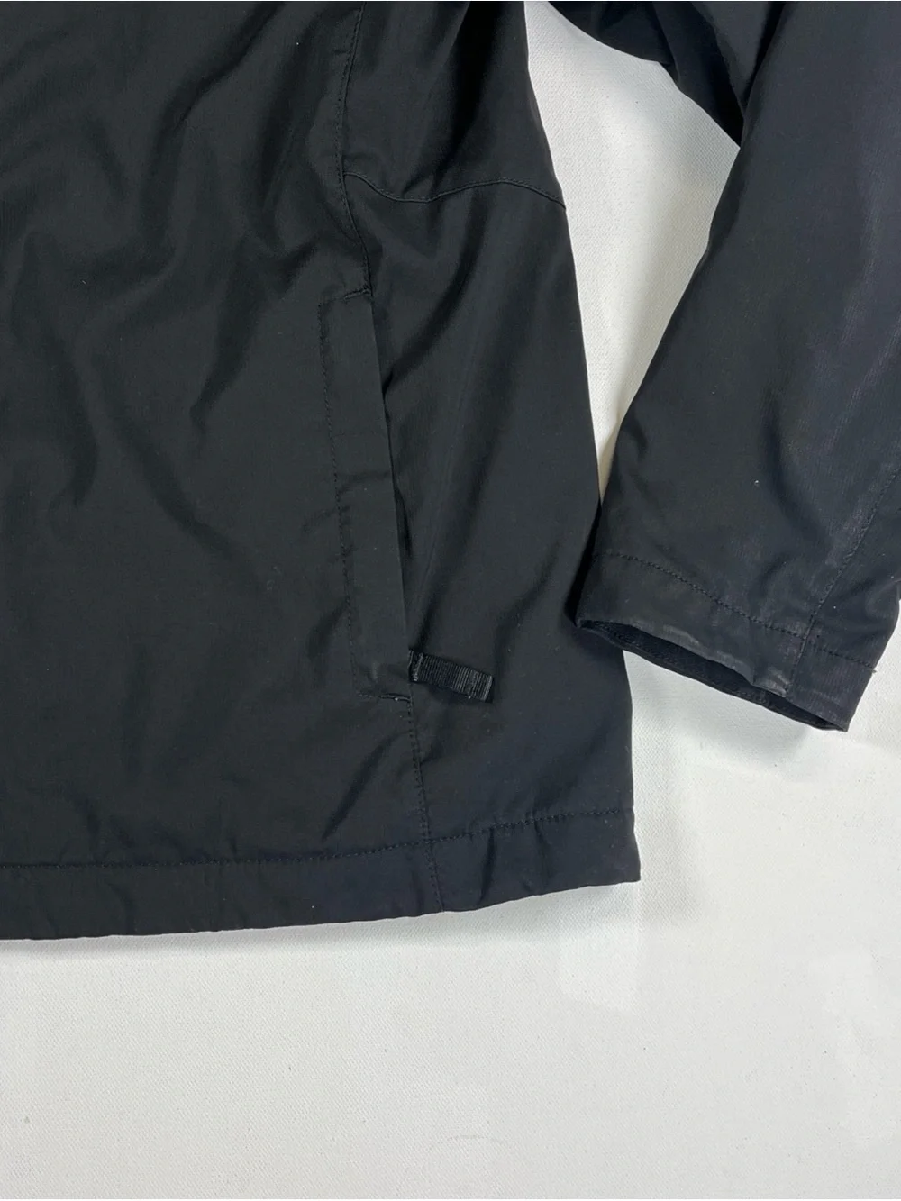 The North Face Jacket Boys 14/16 Black Softshell Fleece Lined Full Zip Polartec